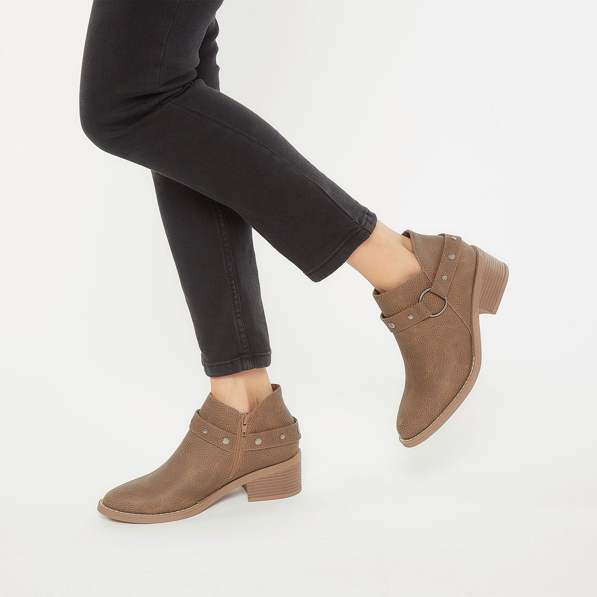 UNIVERSITY CLUB - Botines para Mujer con tacón Cuadrado Tacoyu University Club