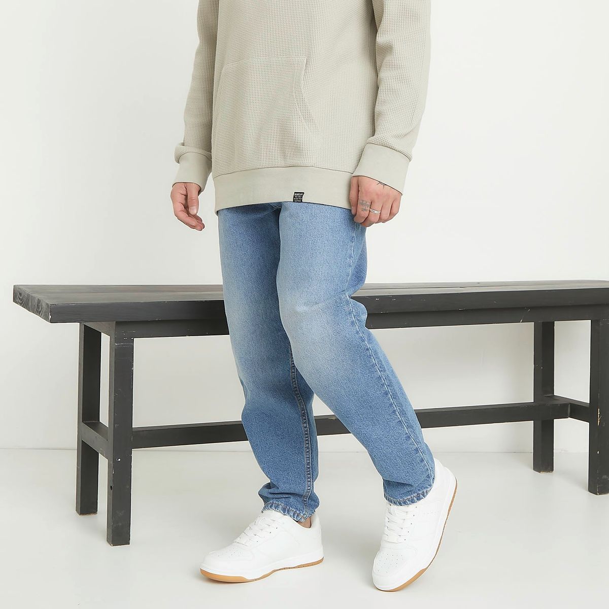 BEARCLIFF - Tenis Bearcliff Hombre Moda Acreta 2 Blancos