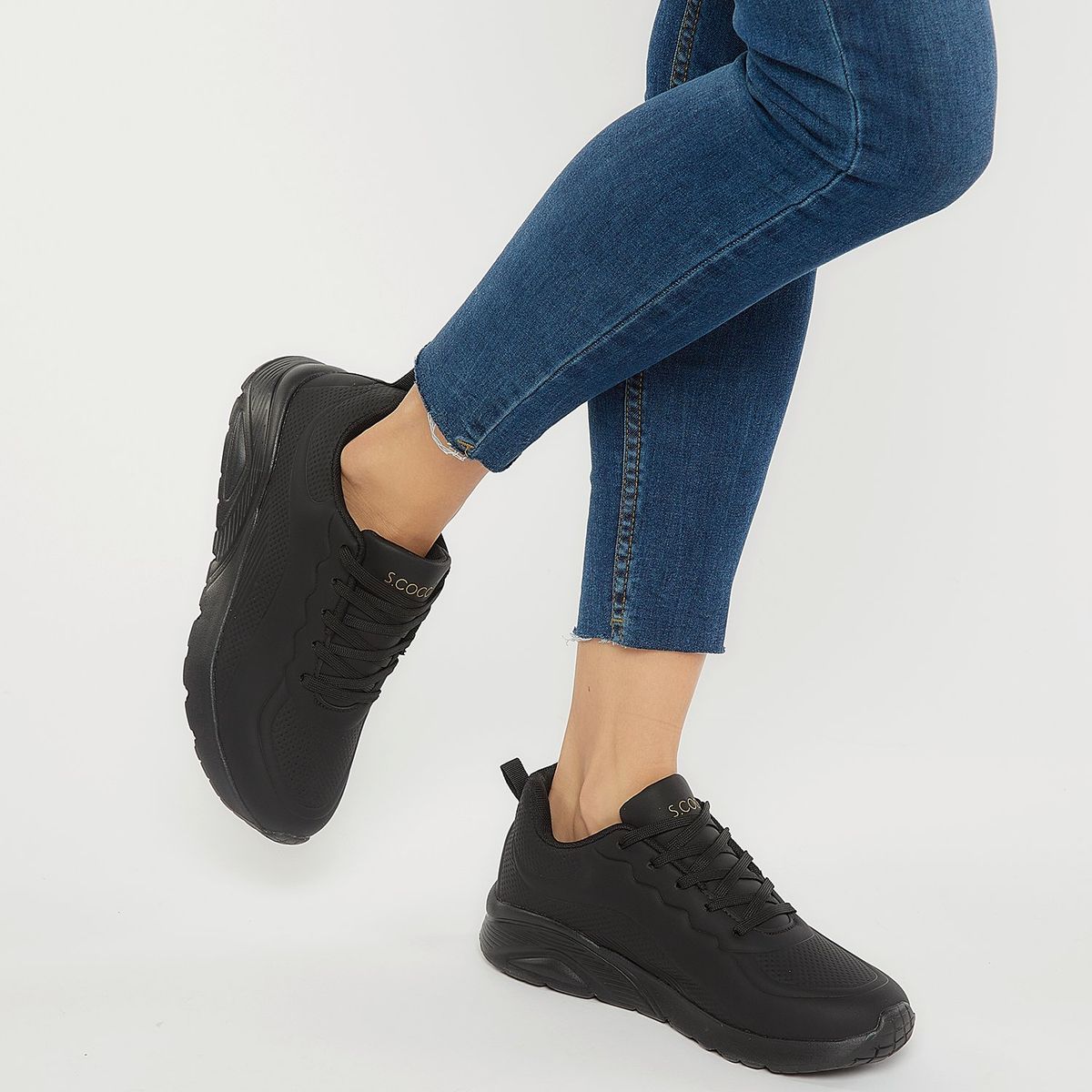 SOUTHLAND - Tenis Southland Mujer Moda Iris color Negro