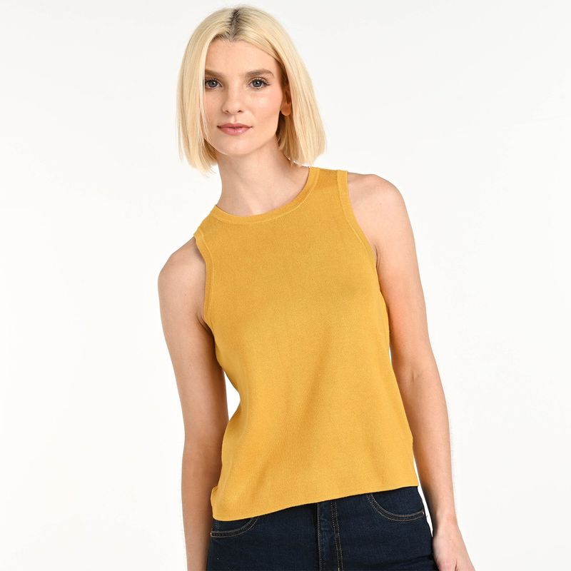 BASEMENT - Blusa Mujer Tejido Sin mangas Basement