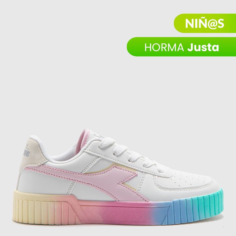DIADORA - Tenis moda Diadora Bampu J Niña Horma Justa 