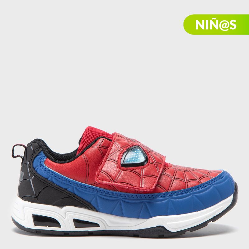 MARVEL - Tenis con luces Spidey Marvel Niño con Velcro