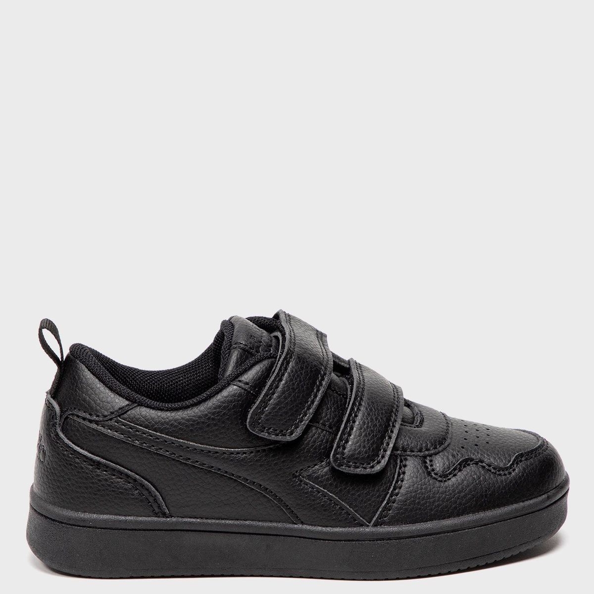 DIADORA - Tenis moda Diadora Crego K Niño con Velcro color Negro