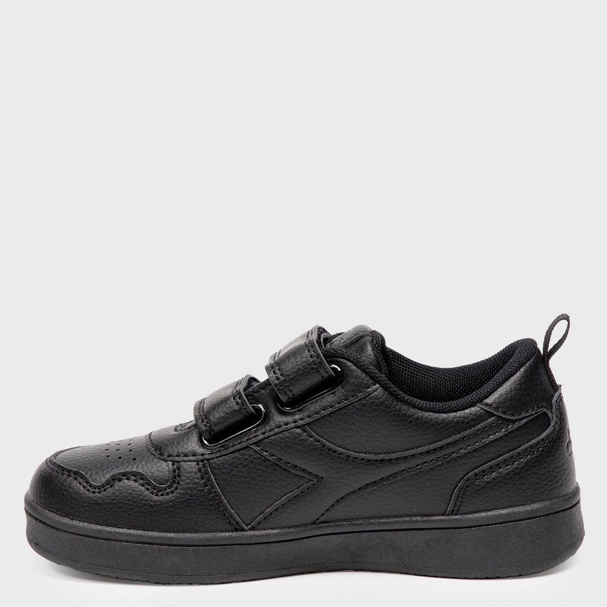DIADORA - Tenis moda Diadora Crego K Niño con Velcro color Negro