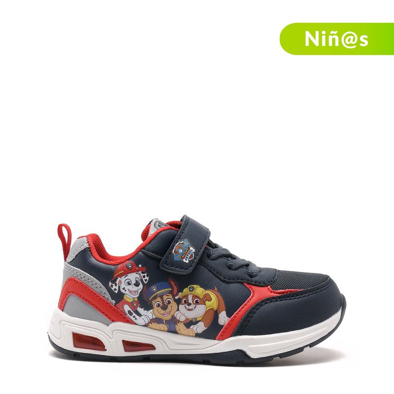 PAW PATROL - Tenis con luces Paw Patrol Niño con Velcro
