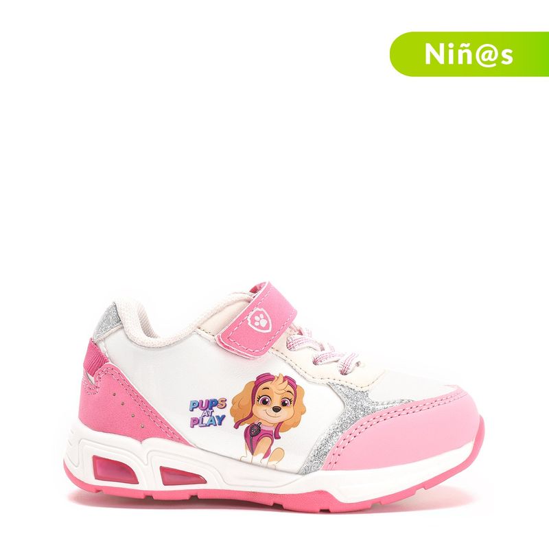 PAW PATROL - Tenis con luces Paw Patrol Niña con Velcro