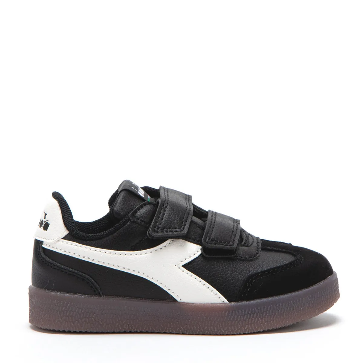 DIADORA - Tenis moda Diadora Bamtelon I Niño con Velcro Negros Horma Justa
