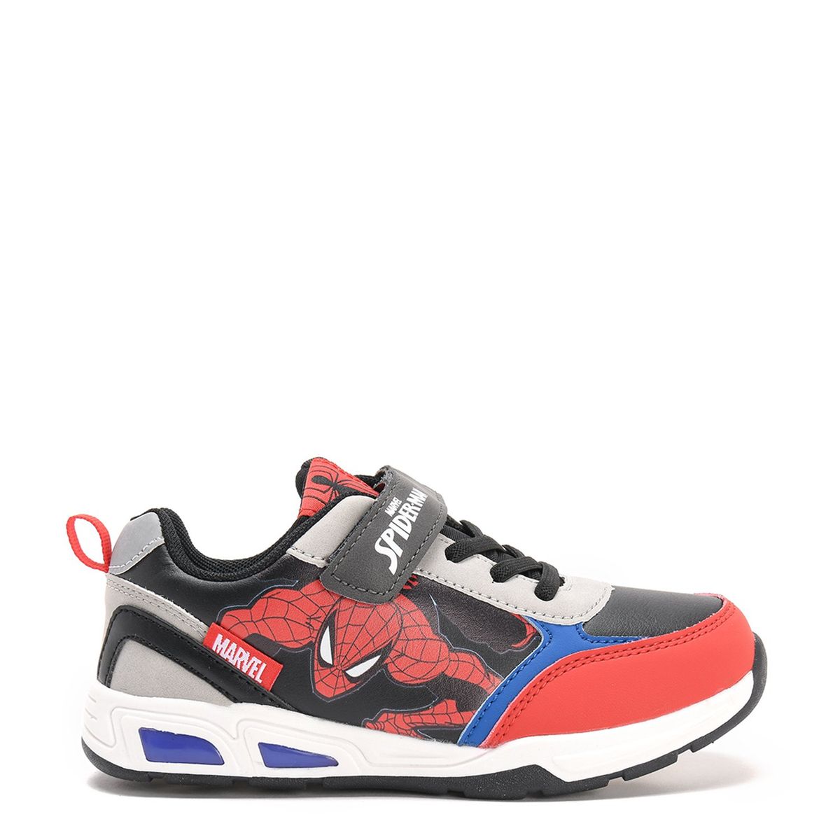 MARVEL - Tenis con luces Spider-Man Marvel Niño con Velcro