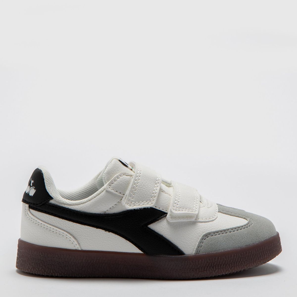 DIADORA - Tenis moda Diadora Bamtelon K Niño con Velcro Blancos Horma Justa 
