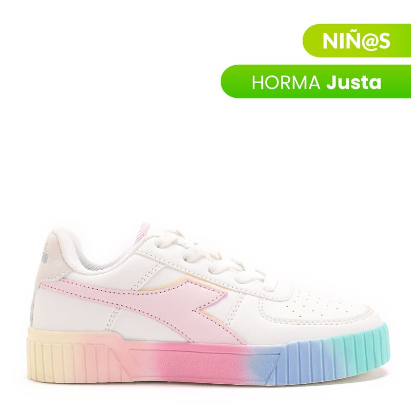 DIADORA - Tenis moda Diadora Bampu K Niña Horma Justa 