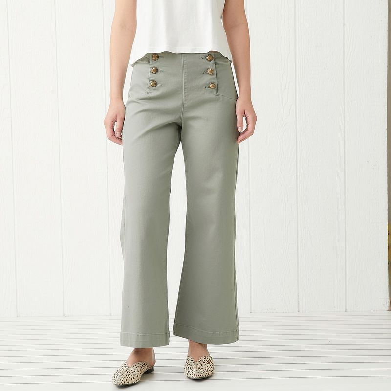 UNIVERSITY CLUB - Jean Wide leg Mujer Tiro medio University Club