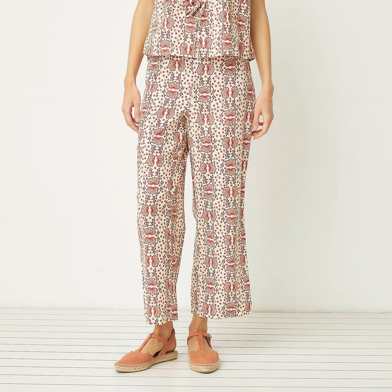 UNIVERSITY CLUB - Pantalón Culotte Mujer Tiro alto con Estampado University Club