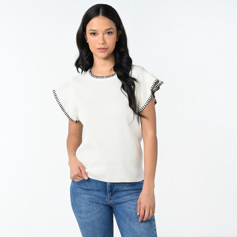 UNIVERSITY CLUB - Blusa Mujer Tejido Manga corta University Club