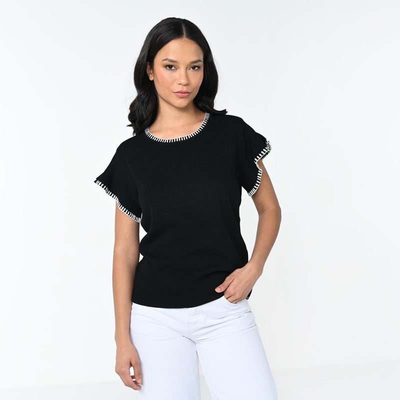 UNIVERSITY CLUB - Blusa Mujer Tejido Manga corta University Club