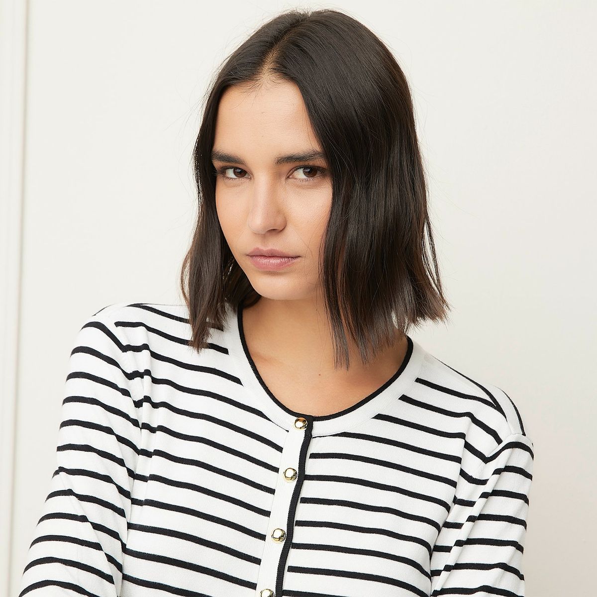 BASEMENT - Cardigan Mujer de Rayas Basement