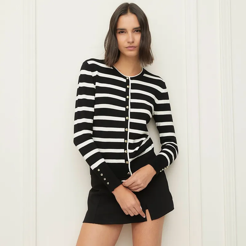 BASEMENT - Cardigan Mujer de Rayas Basement