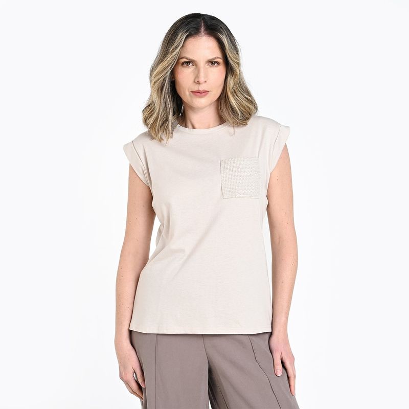 SOUTHLAND - Camiseta Mujer Manga corta de Algodón Southland
