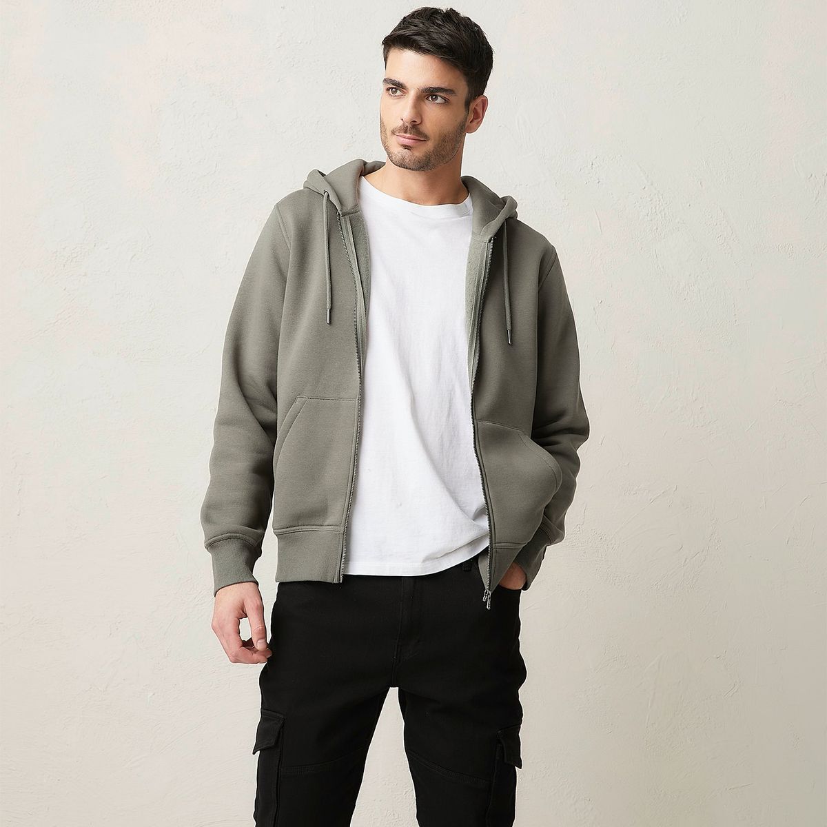 BASEMENT - Hoodie Hombre de Algodón Basement