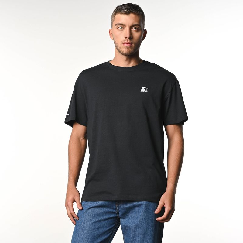 STARTER - Camiseta Hombre Manga corta con Logo de Algodón Starter