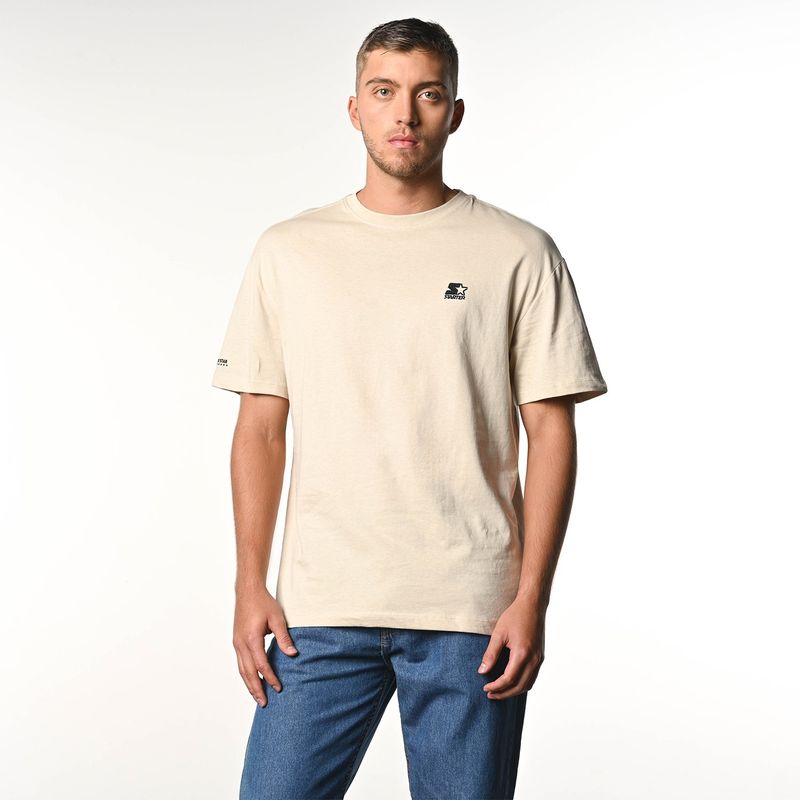 STARTER - Camiseta Hombre Manga corta con Logo de Algodón Starter