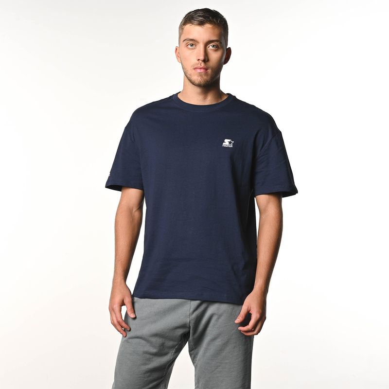 STARTER - Camiseta Hombre Manga corta con Logo de Algodón Starter