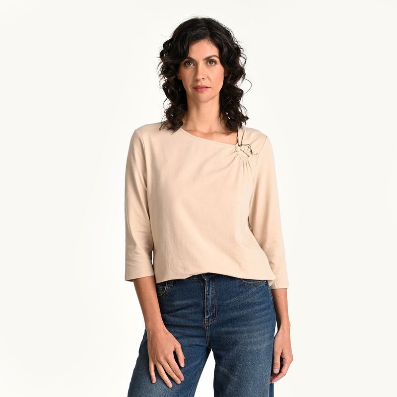 SOUTHLAND - Blusa Mujer Manga 3/4 de Algodón Southland