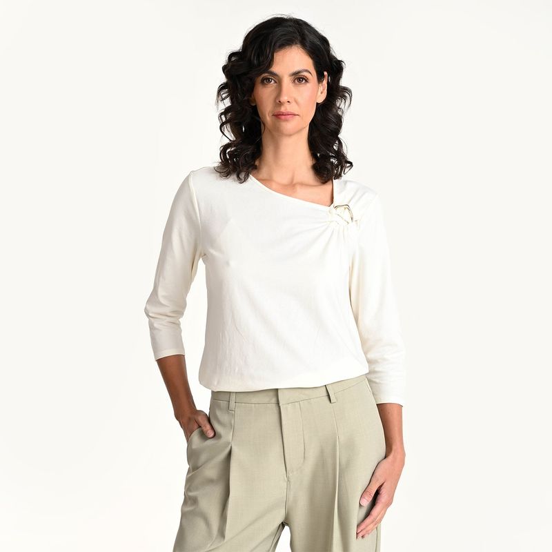 SOUTHLAND - Blusa Mujer Manga 3/4 de Algodón Southland