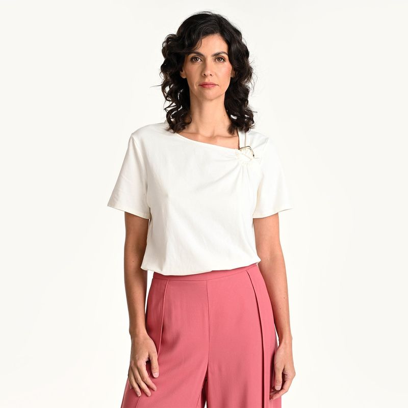 SOUTHLAND - Blusa Mujer Manga corta de Algodón Southland
