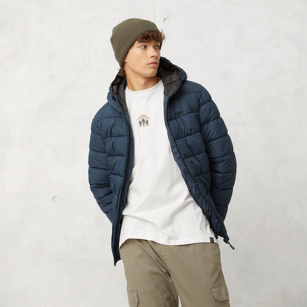 BEARCLIFF - Chaqueta acolchada Hombre de Poliéster Bearcliff