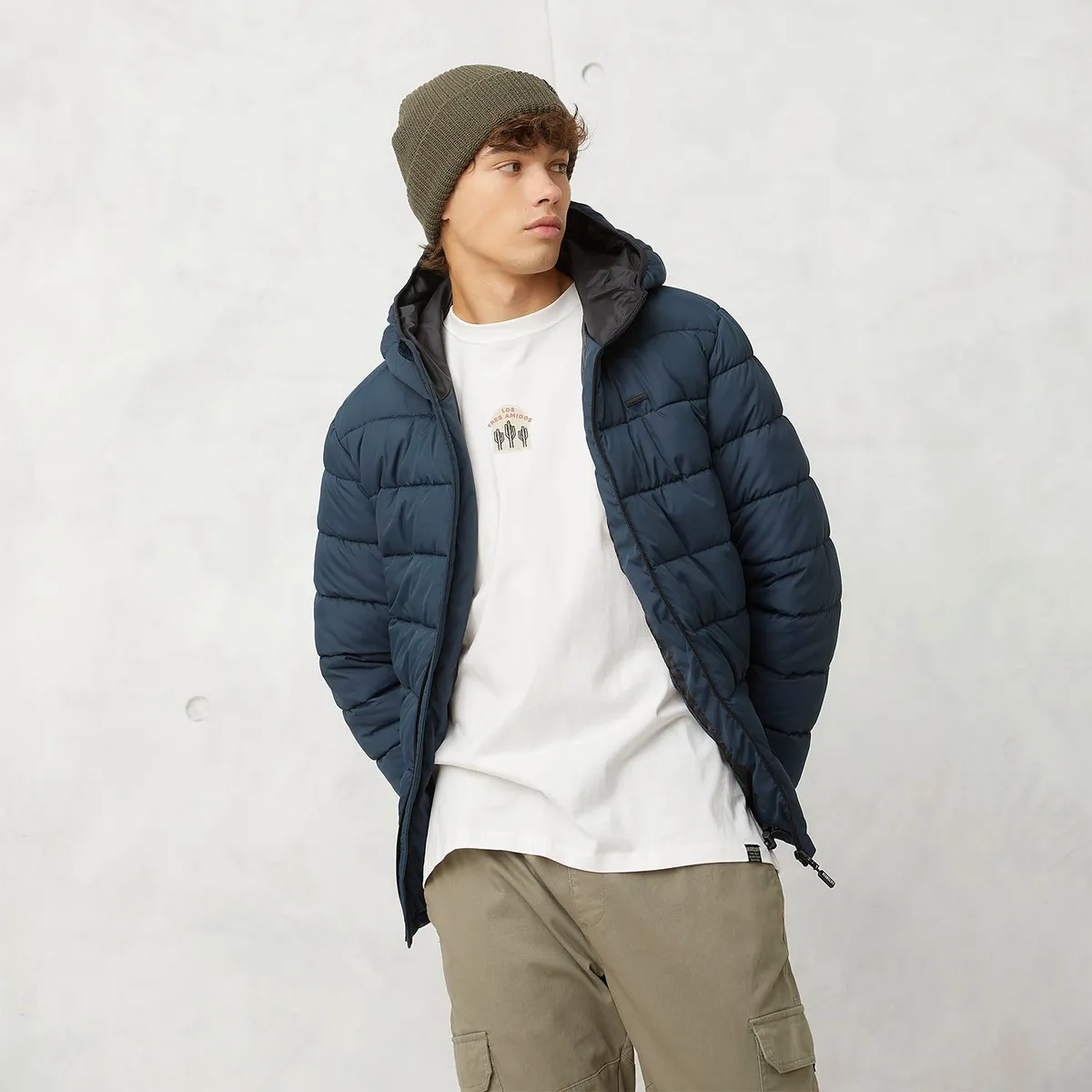 BEARCLIFF - Chaqueta acolchada Hombre de Poliéster Bearcliff