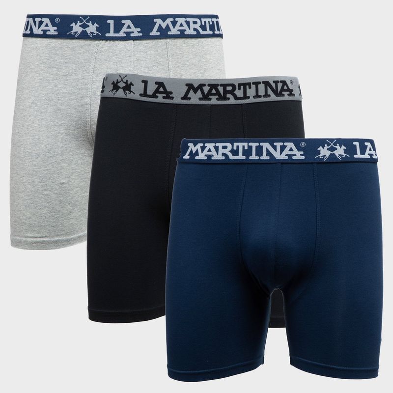 LA MARTINA - Boxer Hombre Pack de 3 de Algodón La Martina
