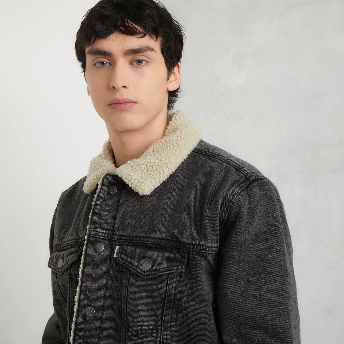 BEARCLIFF - Chaqueta de jean Hombre de Algodón Bearcliff