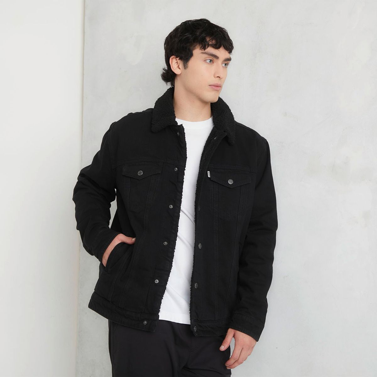 BEARCLIFF - Chaqueta de jean Hombre de Algodón Bearcliff