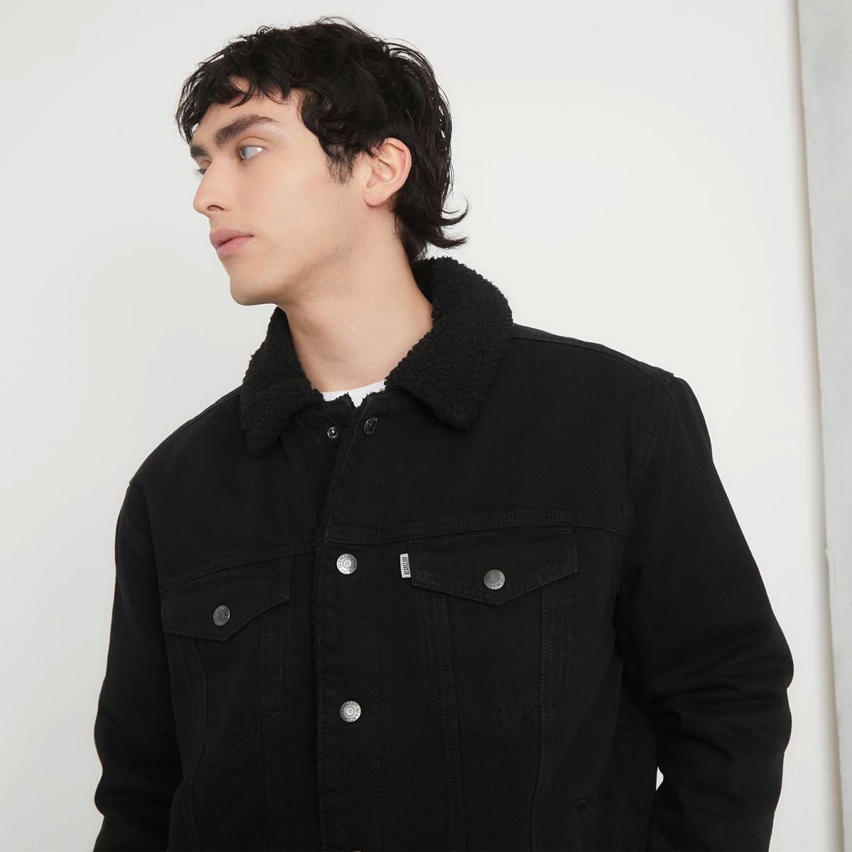 BEARCLIFF - Chaqueta de jean Hombre de Algodón Bearcliff