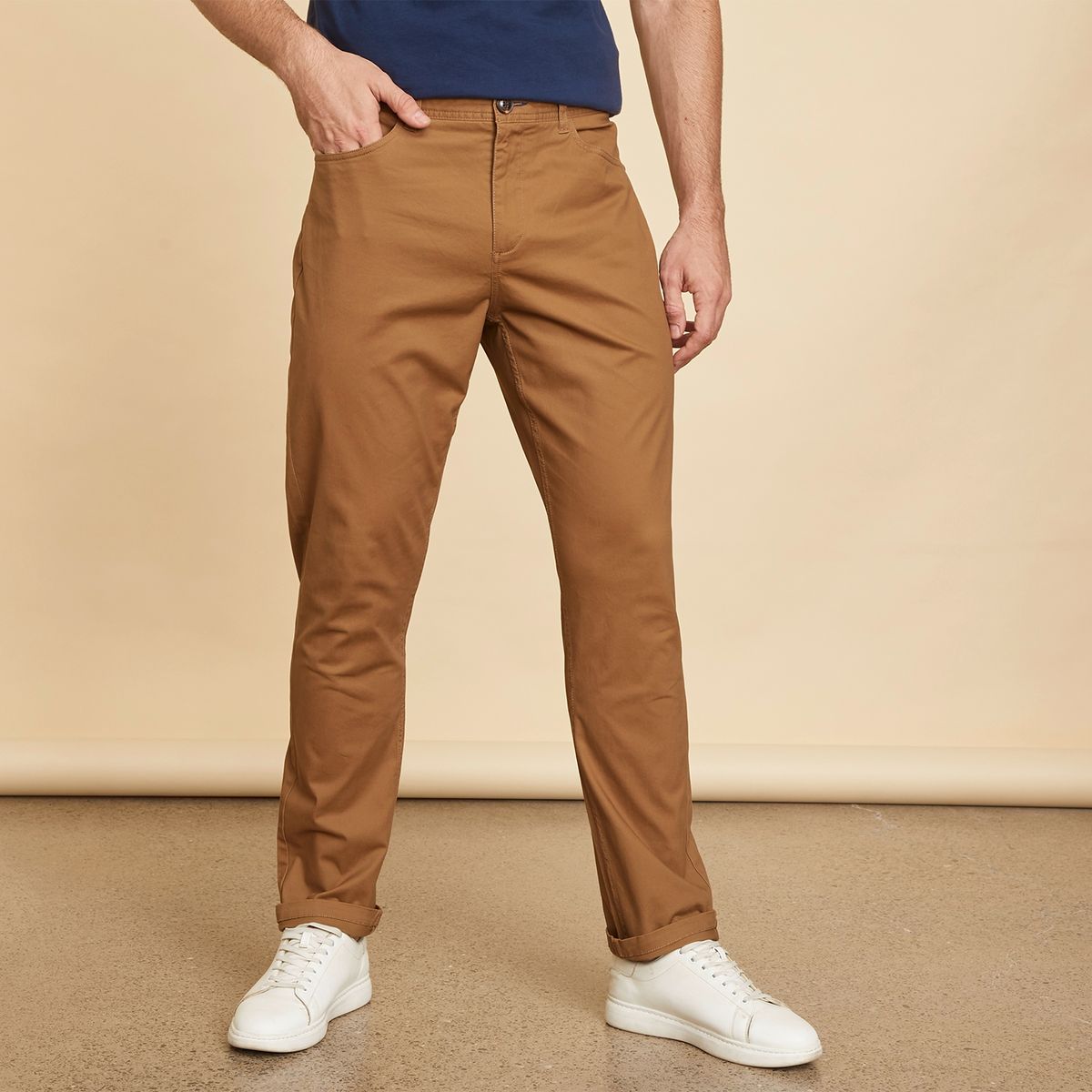 UNIVERSITY CLUB - Pantalón 5 Bolsillos Hombre Slim de Algodón University Club