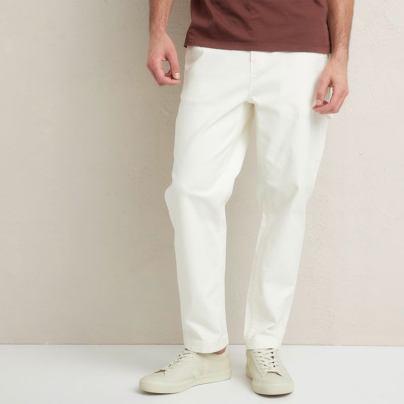 BASEMENT - Pantalón Chino Hombre Baggy de Algodón Basement