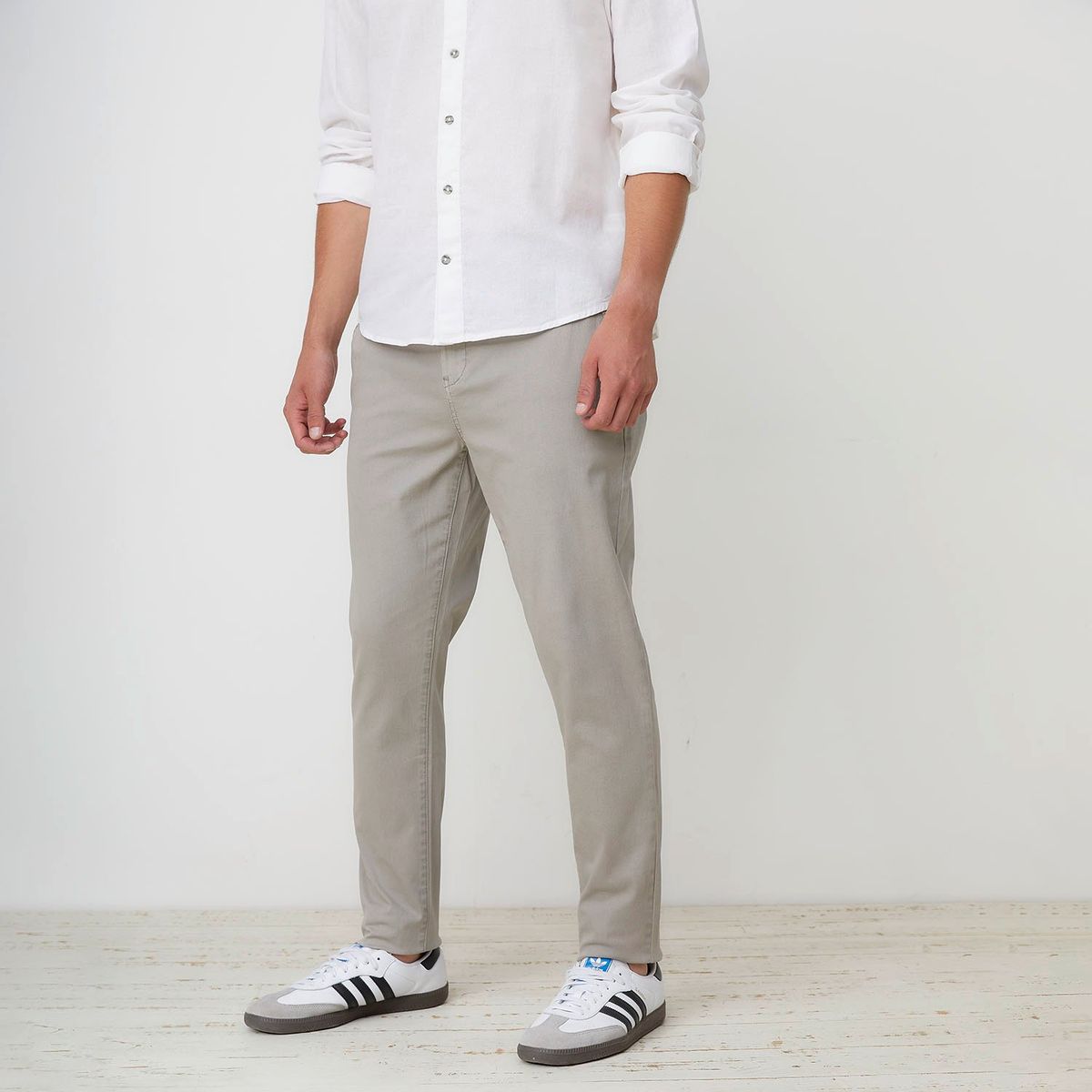 BEARCLIFF - Pantalón Chino Hombre Slim Largo 32 Bearcliff