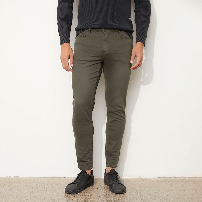 MOSSIMO - Jean 5 Bolsillos Hombre Skinny de Algodón Mossimo