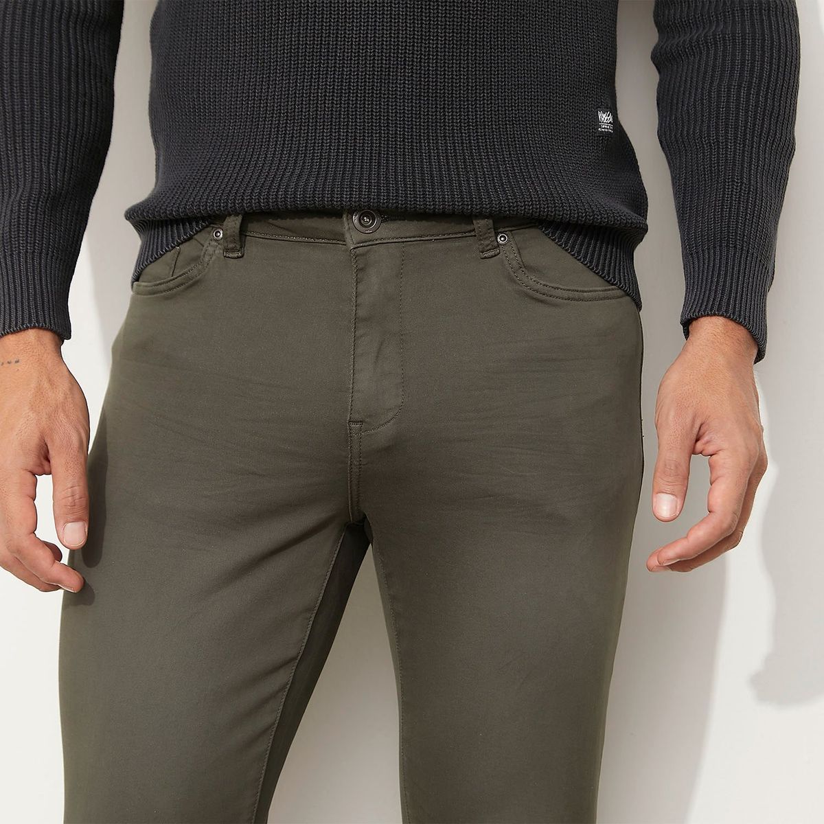 MOSSIMO - Jean 5 Bolsillos Hombre Skinny de Algodón Mossimo