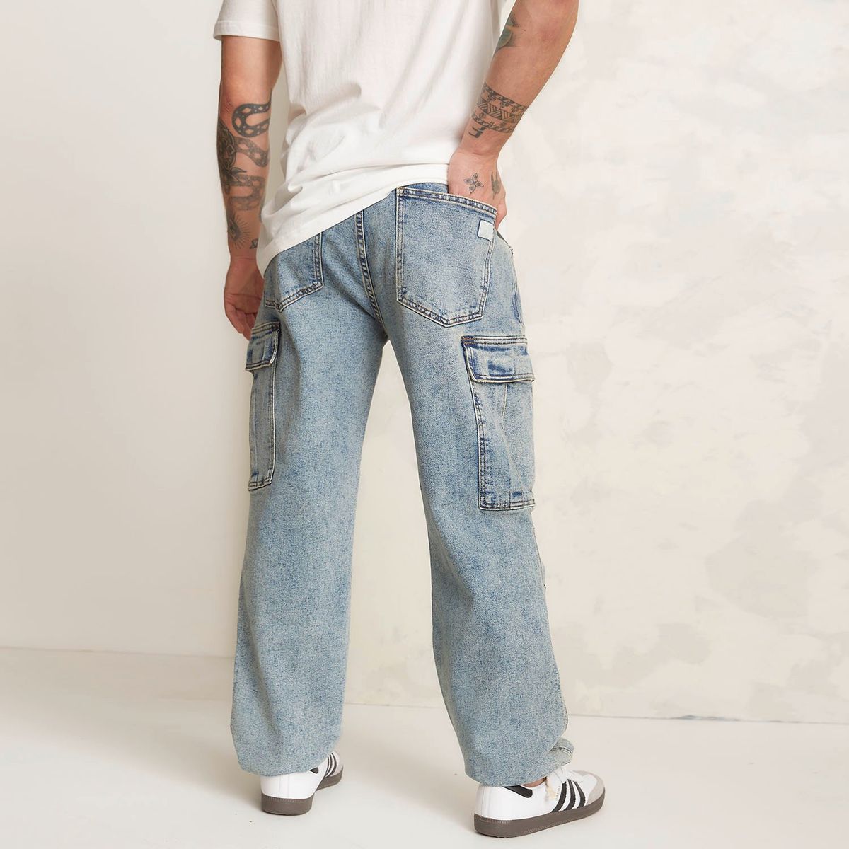 DENIMLAB - Pantalón cargo Hombre de Algodón Denimlab