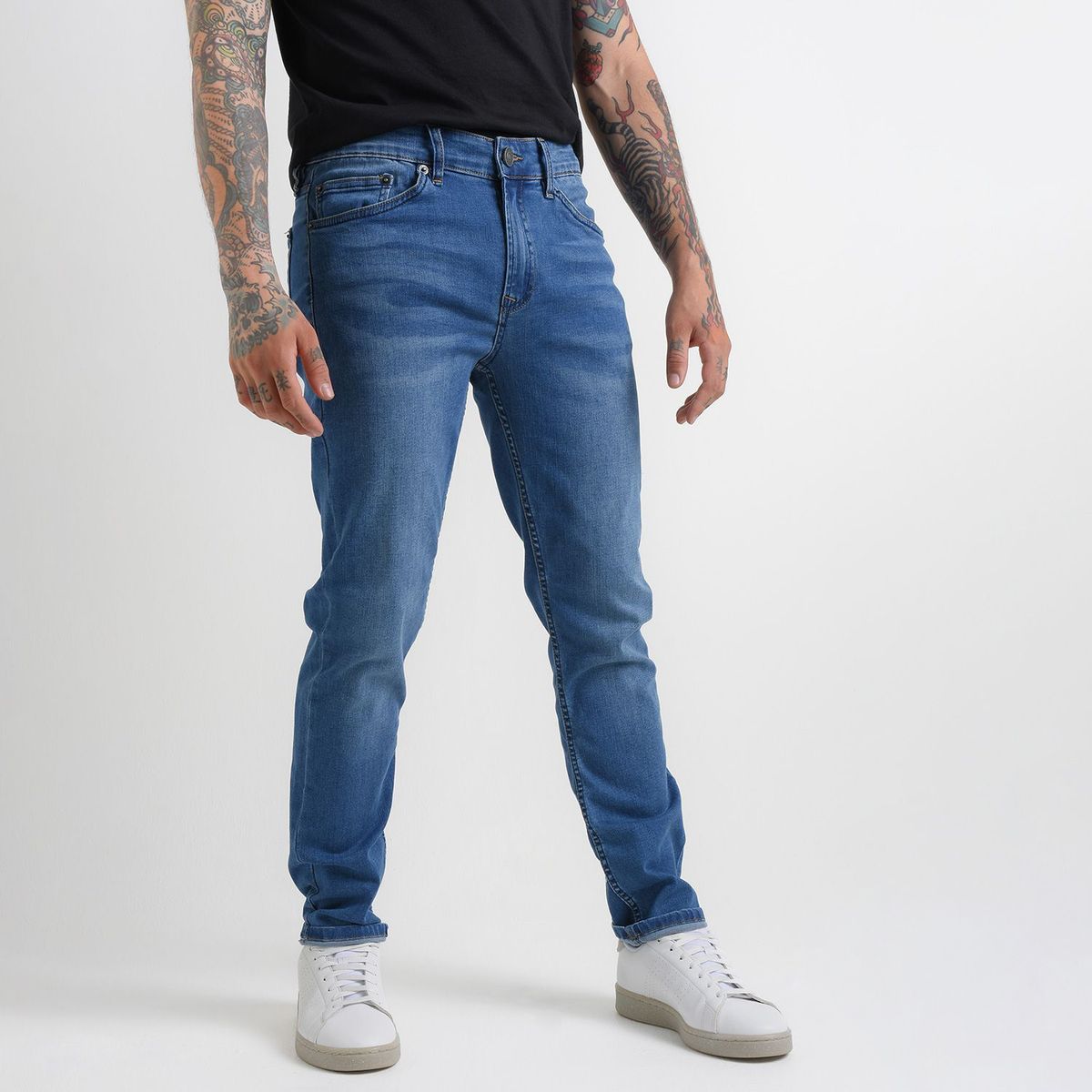 DENIMLAB - Jean 5 Bolsillos Hombre Skinny de Algodón Denimlab