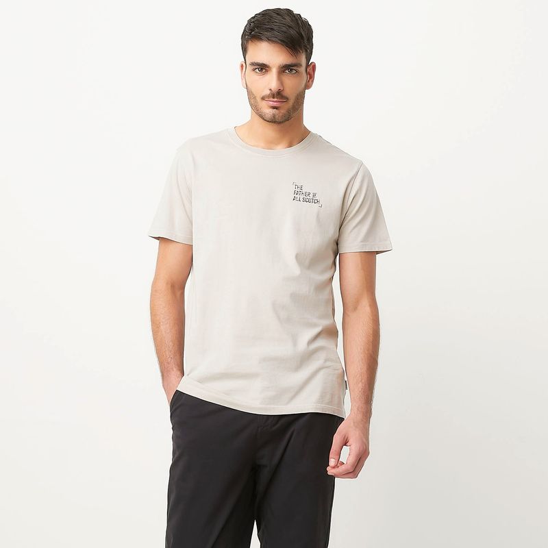 BASEMENT - Camiseta Hombre con Estampado de Algodón Basement