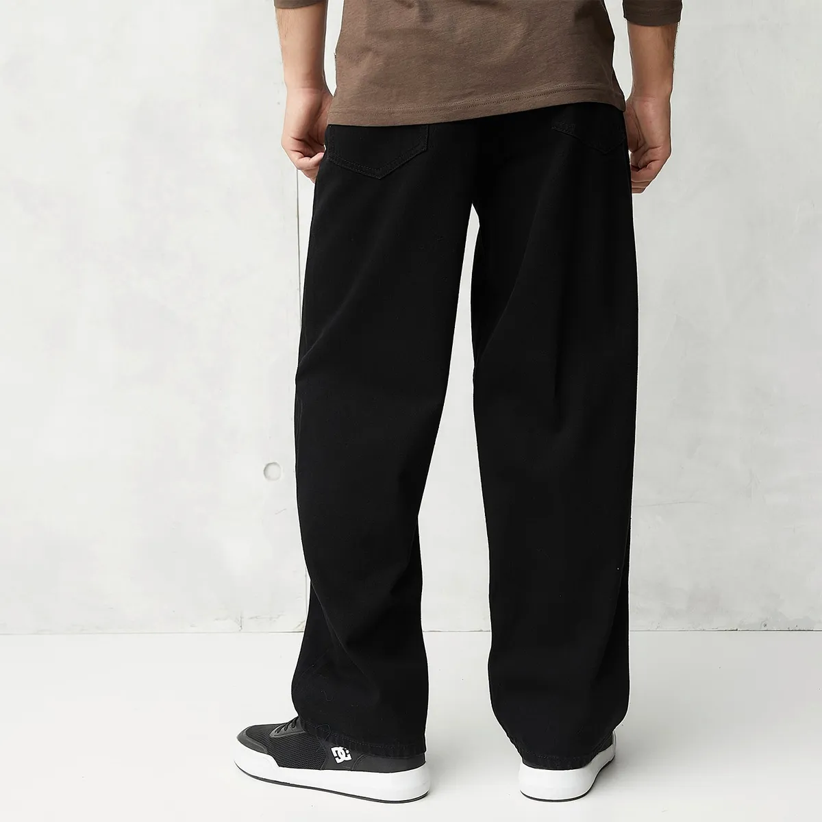 BEARCLIFF - Jean 5 Bolsillos Hombre Baggy de Algodón Largo 32 Bearcliff