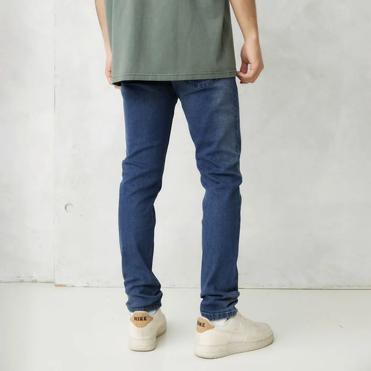 BEARCLIFF - Jean 5 Bolsillos Hombre Skinny de Algodón Largo 32 Bearcliff