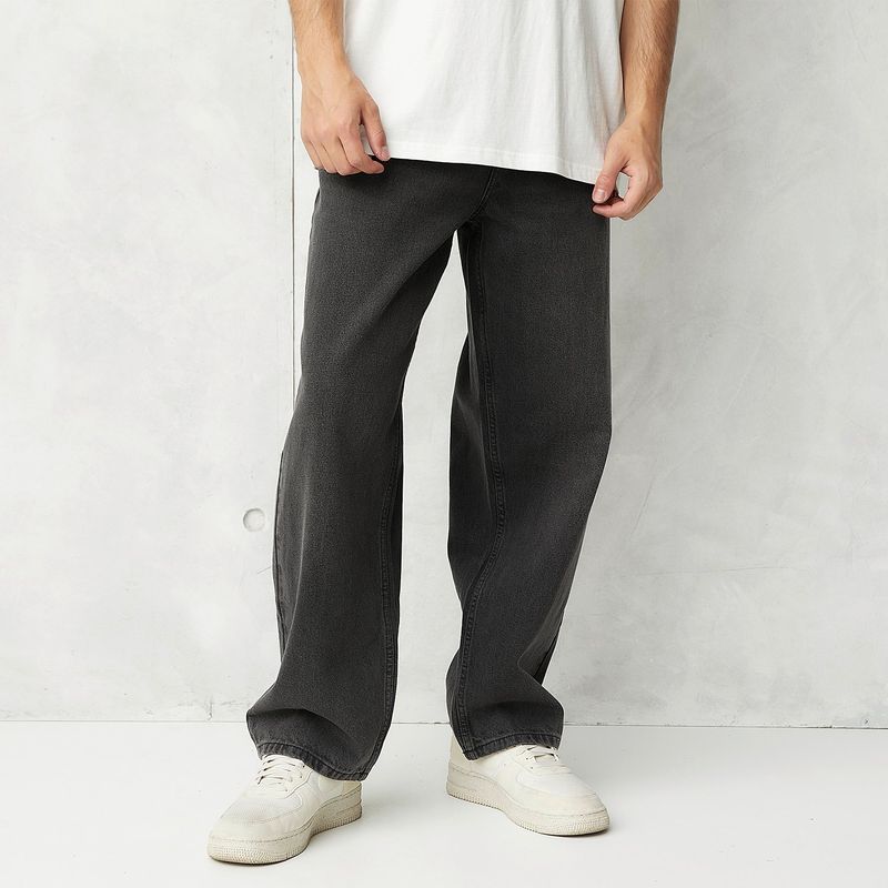 BEARCLIFF - Jean 5 Bolsillos Hombre Baggy de Algodón Bearcliff