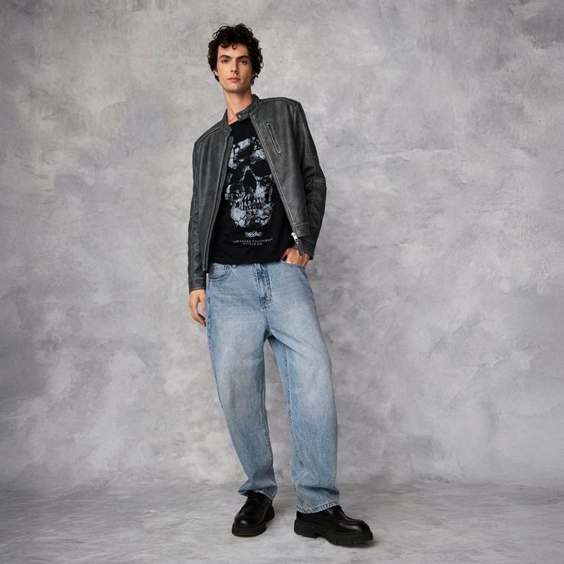 MOSSIMO - Jean 5 Bolsillos Hombre Recto de Algodón Mossimo