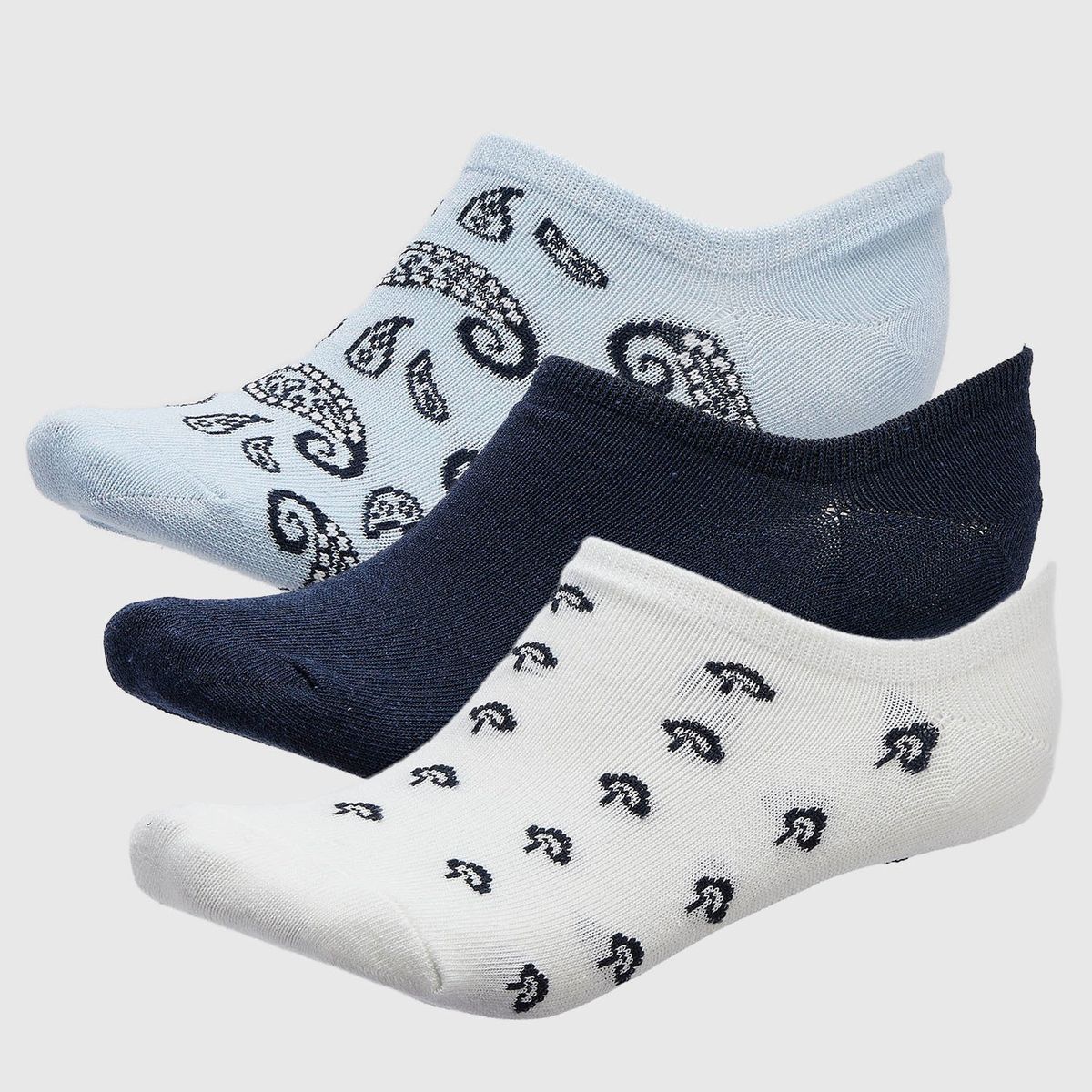 BLU - Medias Mujer Invisible Pack de 3 blu