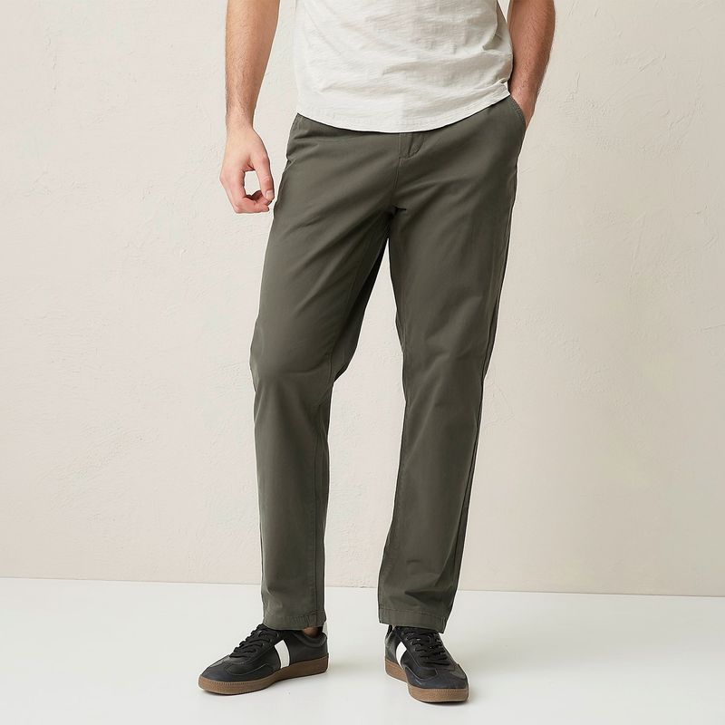 BASEMENT - Pantalón Hombre Chino Slim de Algodón Basement