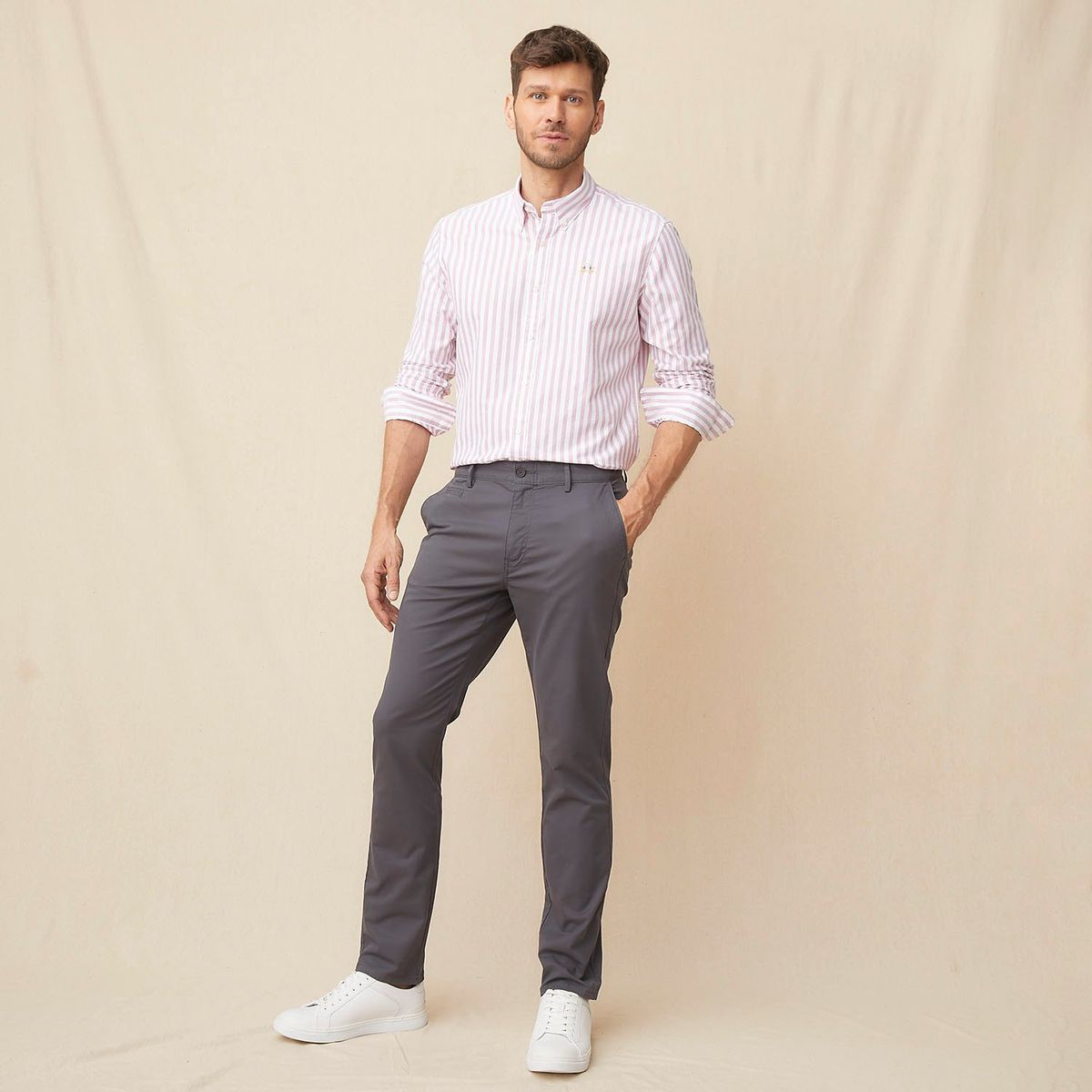 LA MARTINA - Pantalón Chino Hombre Slim de Algodón La Martina