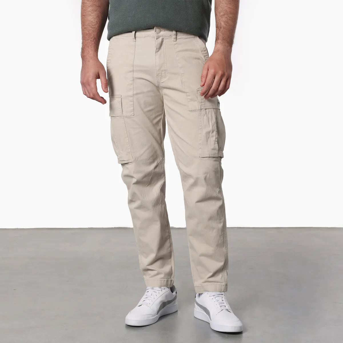 DENIMLAB - Pantalón cargo Hombre de Algodón Denimlab Largo 32